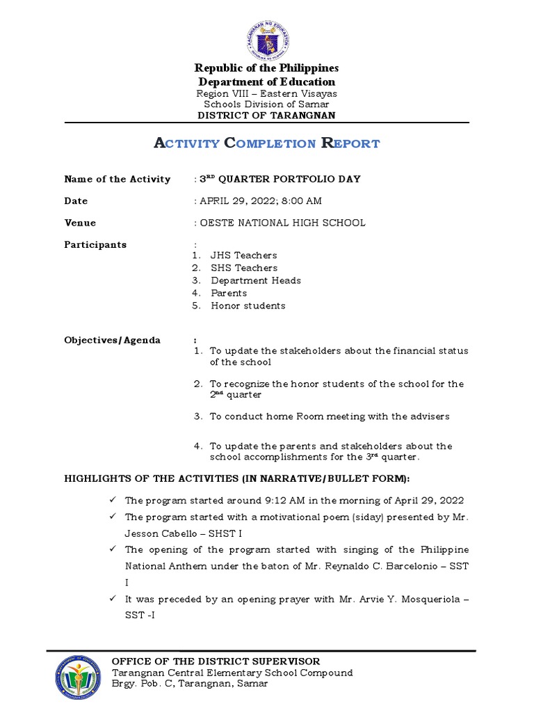 ACR 3rd QUARTER PORTFOLIO DAY PDF