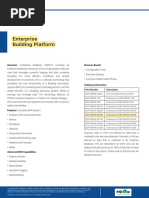 Enterprise Building Platform Sotware Data Sheet