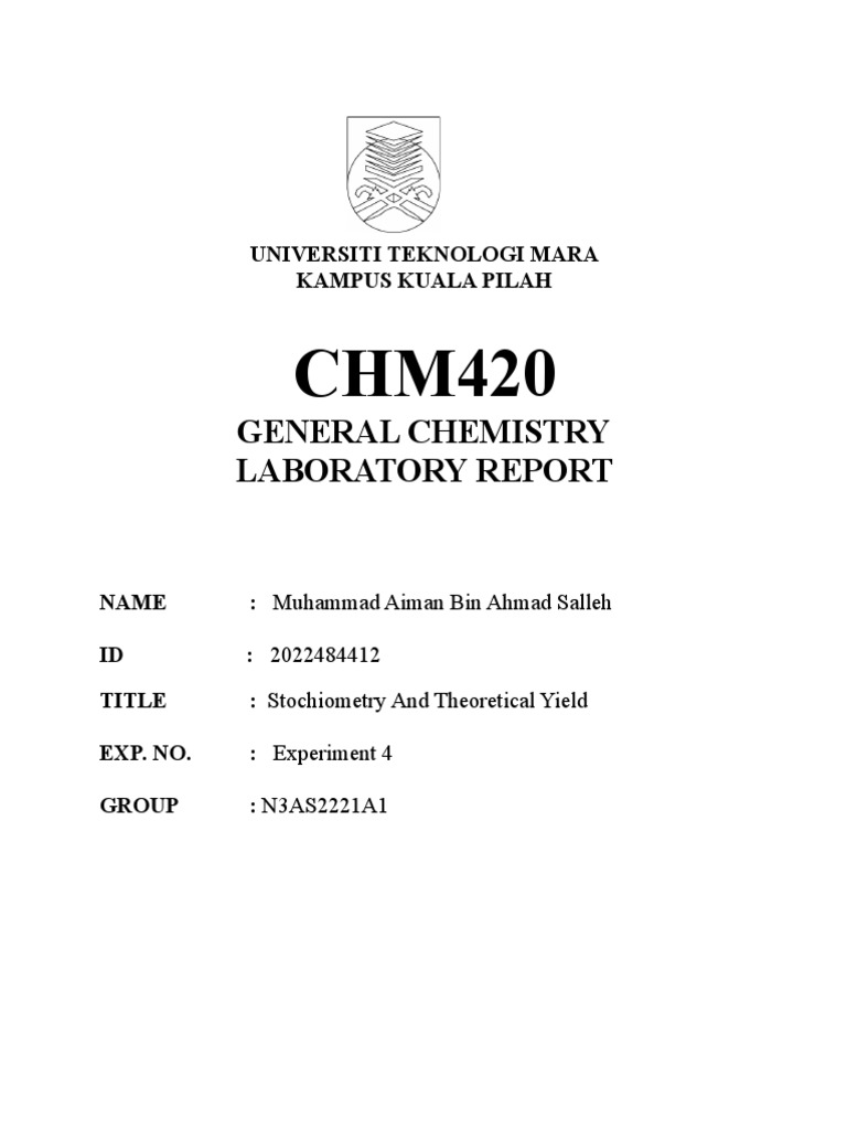 Experiment 4 muhammad aiman bin ahmad salleh pdf mole unit