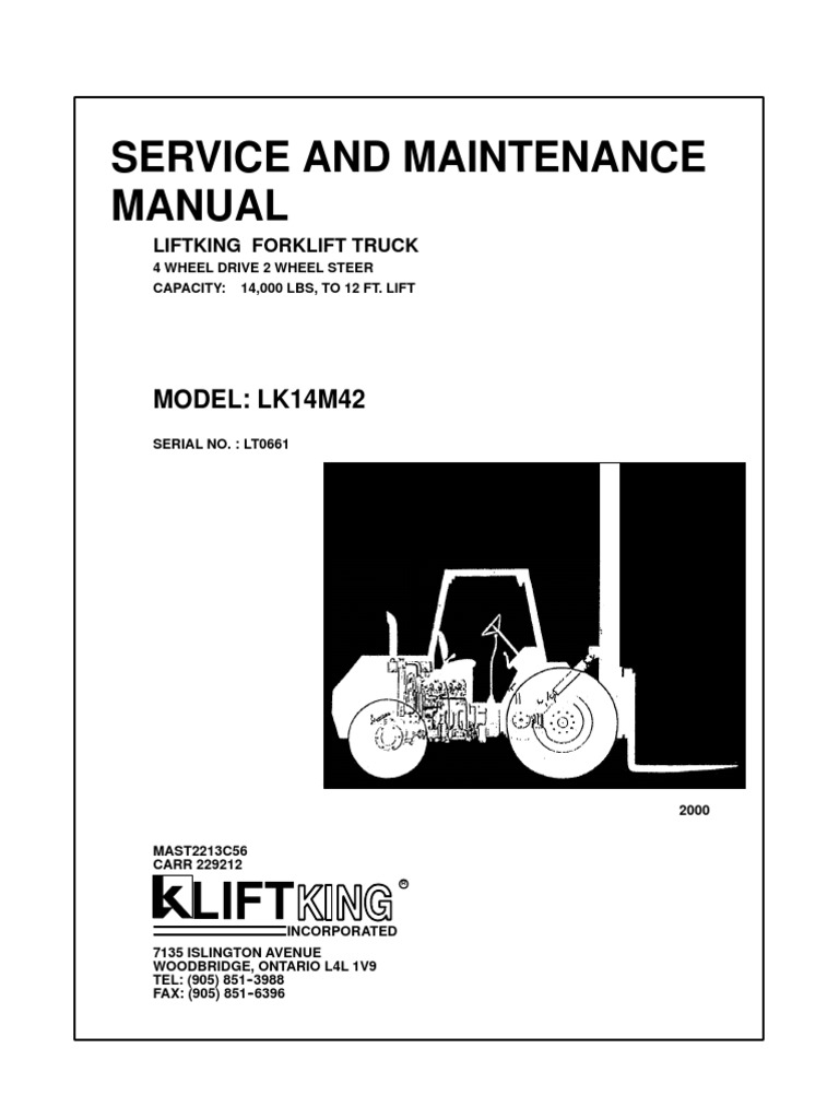 Service Manual LK14M42 LT0661 | PDF | Manual Transmission | Axle
