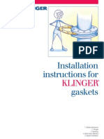 Installation Instructions For KLINGER Gaskets - Einbau - e