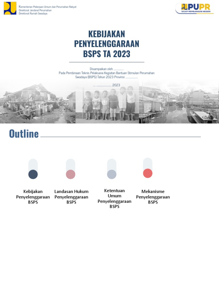 Kebijakan Pelaksanaan BSPS 2023 | PDF