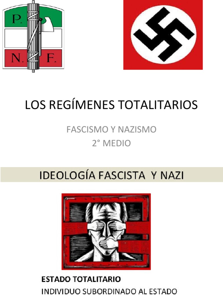 Régimen Totalitario: Fascismo y Nazismo | PDF | Alemania nazi | Adolf ...
