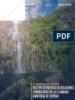 16.11 D Gestión Estratégica de Relaciones Comunitarias en Las Llamadas Cabeceras de Cuencas