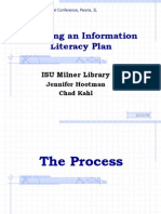 Creating An Information Literacy Plan: ISU Milner Library