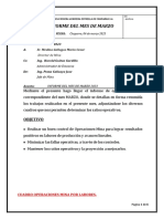 Informe de Mensual Marzo