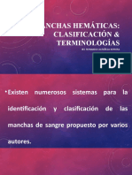 3.2.0 Manchas Hemáticas Terminologia