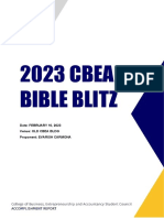 2023 Cbea Bible Blitz