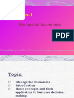 Chapter-1: Managerial Economics