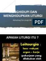 MENGHIDUPKAN DAN MENGHIDUPI LITURGI - Refreshing Tim Liturgi Bromo