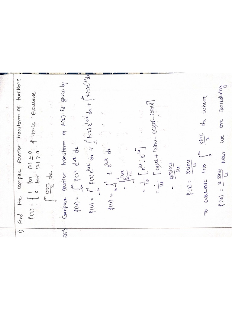 Fourier Transforms Pdf