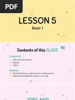 B1 - Lesson 5