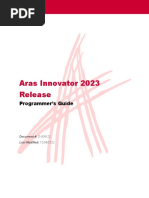 Aras Innovator 2023 Release Programmers Guide