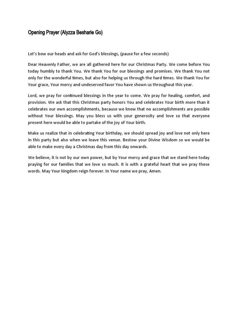 OpeningPrayerChristmasProgram PDF