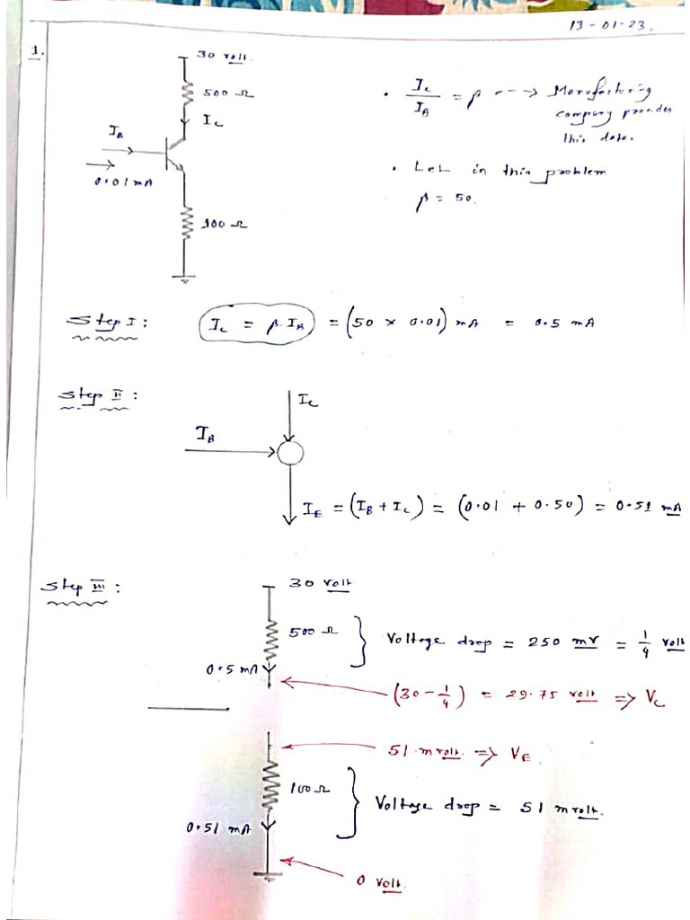 Transistor Note 1 PDF