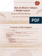 Social Studies & History Subject For Middle School - 6th Grade - Ancient World History XL by Slidesgo