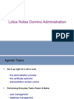 LotusNotesDomino Administration
