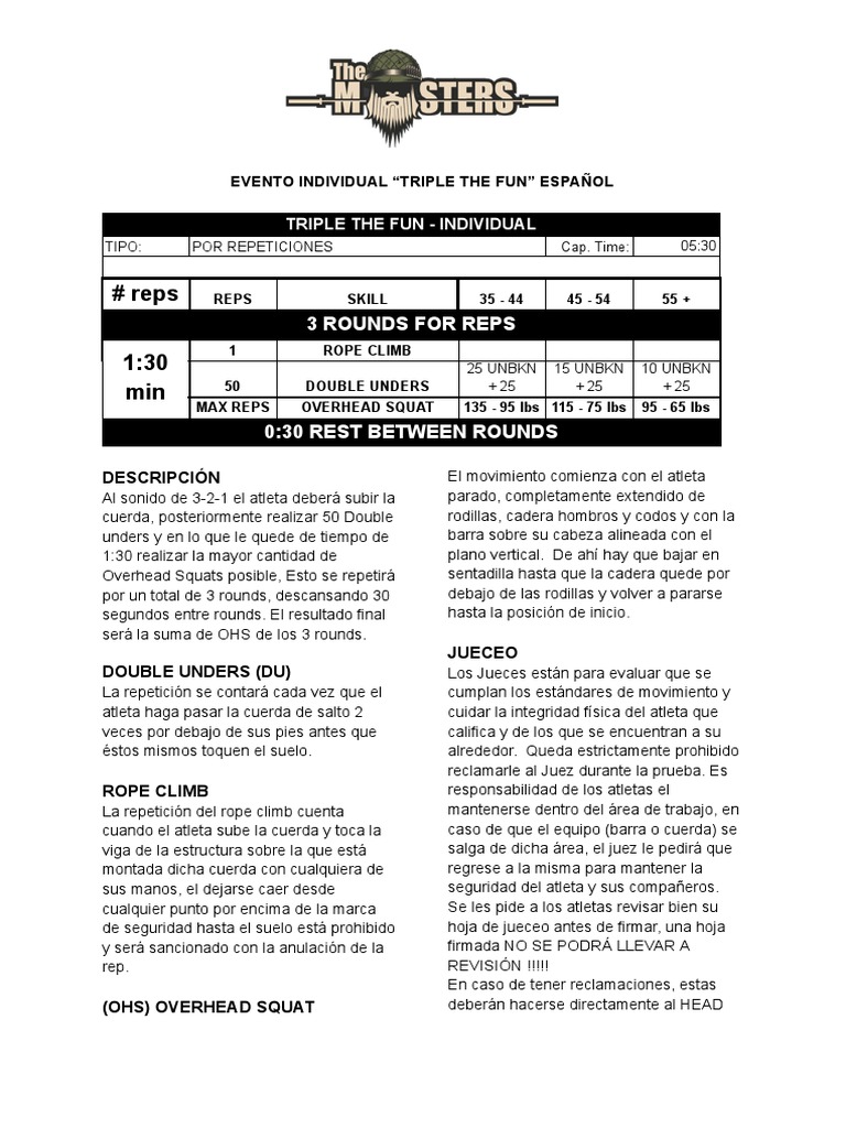 Triple The Fun Individual PDF Entrenamiento con pesas