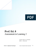 Assessment in Learning 2 (Prof Ed 8)