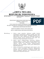 Peraturan Ombudsman Nomor 9 Tahun 2012