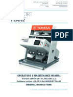 TOMRA Automatic Flakes Sorter Operating Instructions