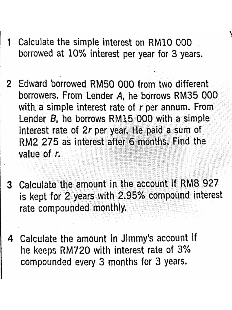 Compound Interest Activity in Class | PDF