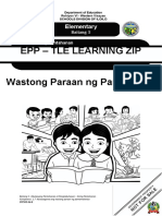 Epp - Tle Learning Zip Wastong Paraan NG Pamamalantsa: Elementary