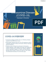 Coronavirus Disease (COVID-19) Awareness & Prevention E-Handouts