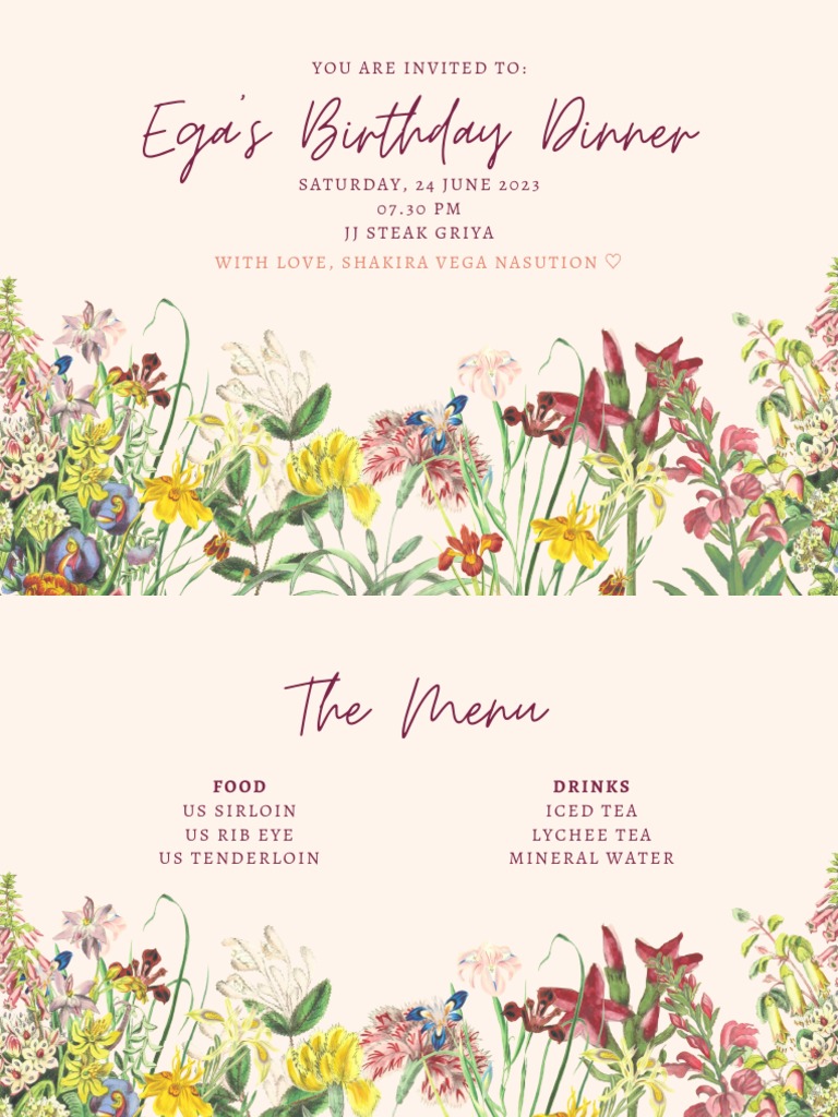 Birthday Invitation | PDF