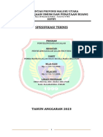 Spesifikasi Teknis Jalan Bicoli Maba Selatan