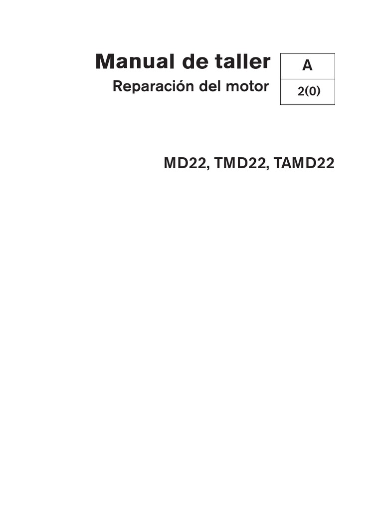 MD22, TMD22, TAMD22. Reparacion de Motor. | PDF | Tornillo | Pistón