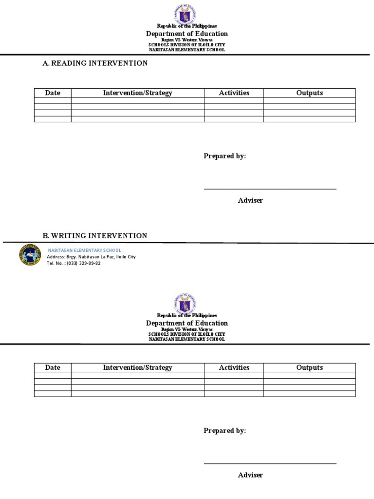 Reading Intervention PDF
