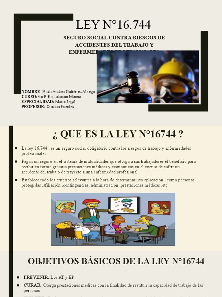 power point ( Ley 16744 ) | PDF