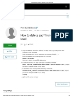 How To Delete Sap - From Database Level - ORACLE DB - AP Blogs