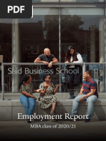 Mba Employment Report 20 21