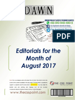 DAWN Editorials August 2017