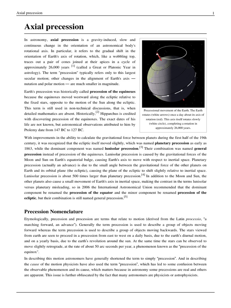 Precession | PDF | Rotation | Earth