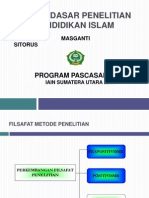 Dasar-Dasar Penelitian