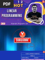 Linear Programming - One Shot - Vmath