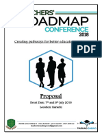 Teachers Roadmap Conference Proposal For Educational Insititutions