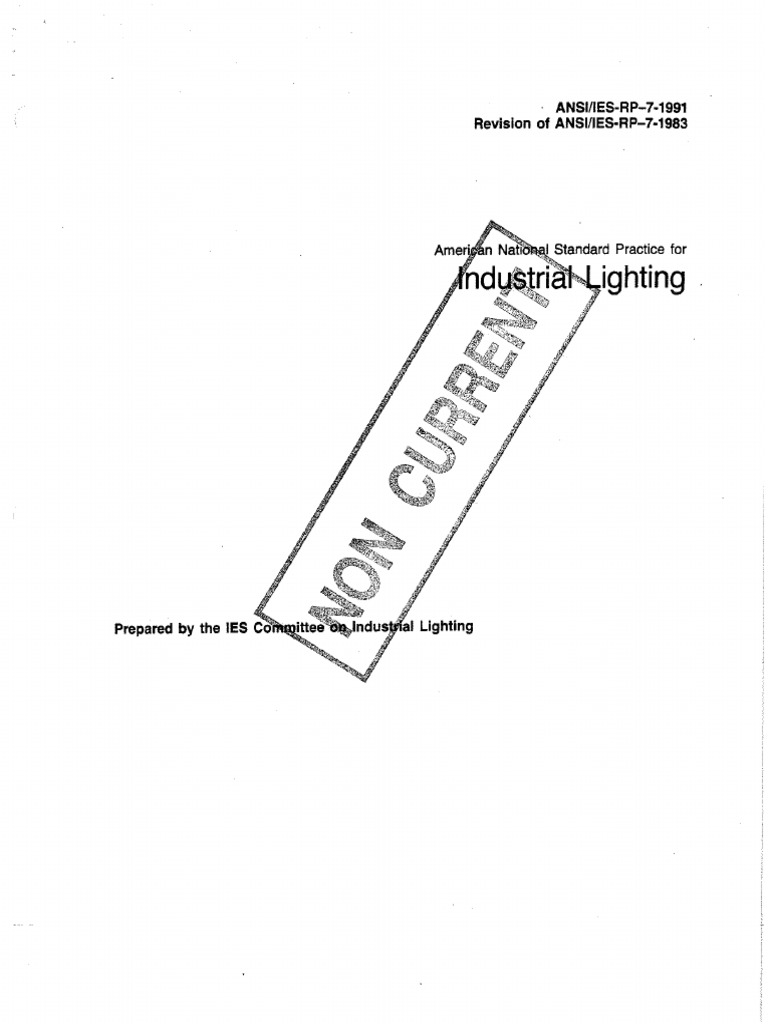 IES RP7 Lighting Standard Practice PDF Lighting Contrast (Vision)