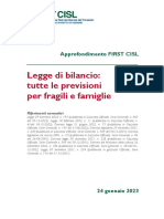 Approfondimento-Legge Di Bilancio Tutte Le Previsioni Per Fragili e Famiglie 24-Gen-2023