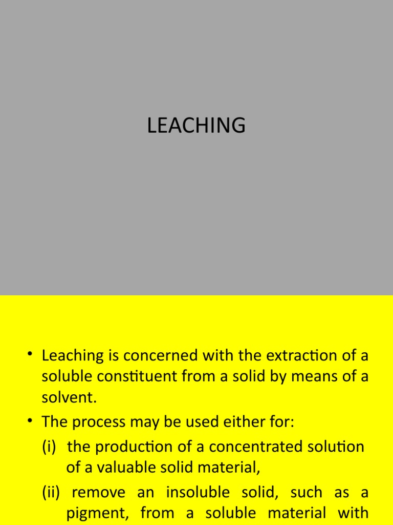 Leaching 1 2 download free pdf solubility viscosity
