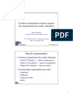 Création Transmission Et Divers Aspects Du Comportement Des Ondes Vibratoires P Andrieux