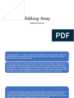 Walking Away Suggested Answers 2022