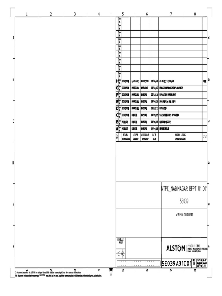 ALSTOM Power Control Wiring Diagram | PDF