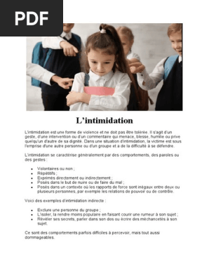 Exemples D'intimidation Physique