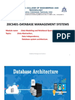 DB Abstraction - Independence - System Architecture