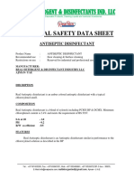 Antiseptic Disinfectant - Msds