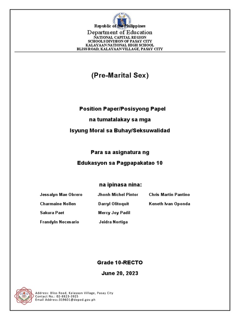 ESP10 Position-Paper Template | PDF